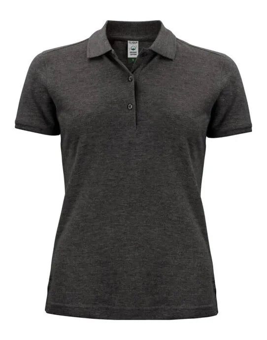 Clique - Ladies Classic OC Polo - Anthracite Melange - Customisable POLO SHIRTS
