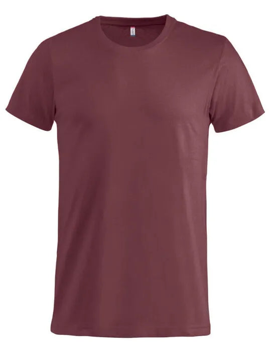 Clique - Basic T - Burgundy - Customisable T-Shirt