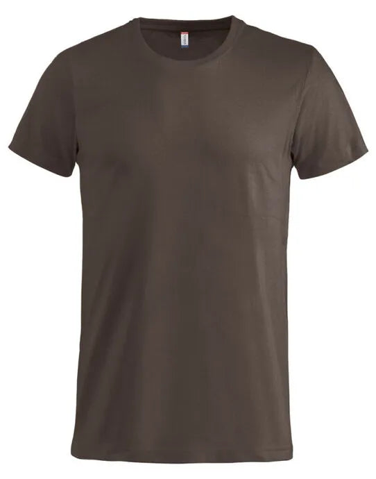 Clique - Basic T - Dark Mocca - Customisable T-Shirt