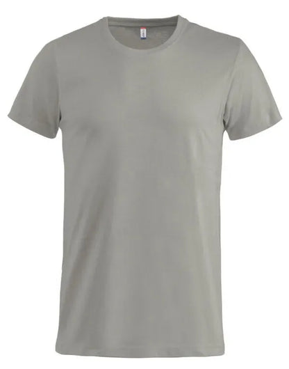 Clique - Basic T - Silver - Customisable T-Shirt