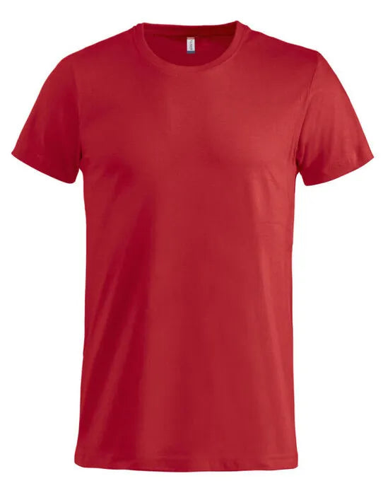 Clique - Basic T - Red - Customisable T-Shirt