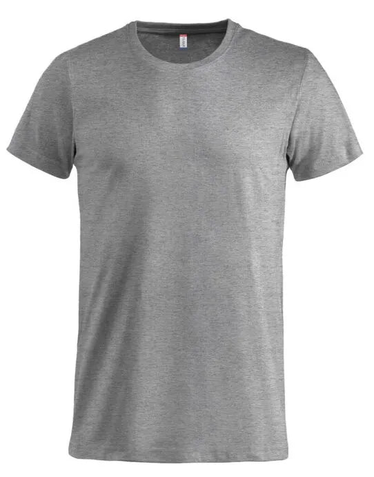 Clique - Basic T - Grey Melange - Customisable T-Shirt