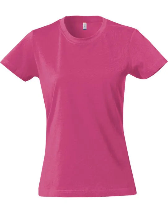 Clique - Ladies Basic T - Bright Cerise - Customisable T-Shirt
