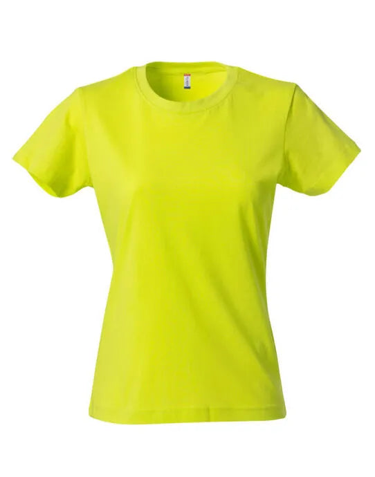Clique - Ladies Basic T - Visibility Green - Customisable T-Shirt