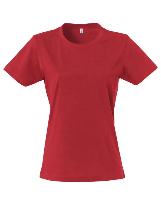 Clique - Ladies Basic T - Red - Customisable T-Shirt