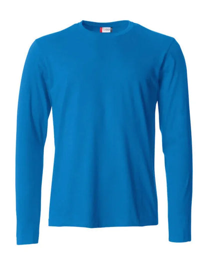 Clique - Basic Long Sleeve T - Royal Blue - Customisable T-Shirt