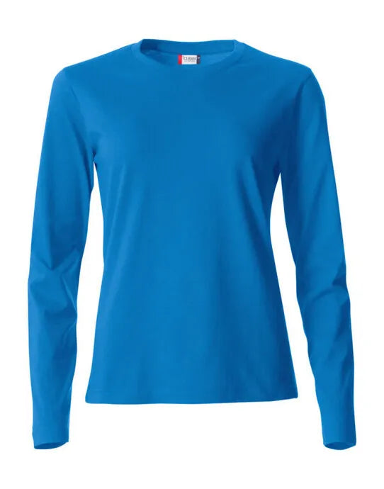 CLIQUE - Ladies L/S Basic-T - Royal Blue - Customisable T-Shirt