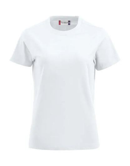 Clique - Ladies Premium-T - White - Customisable T-Shirt