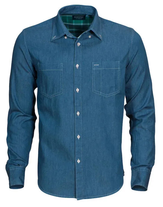 James Harvest Jupiter Denim Look Shirt HAR2113035
