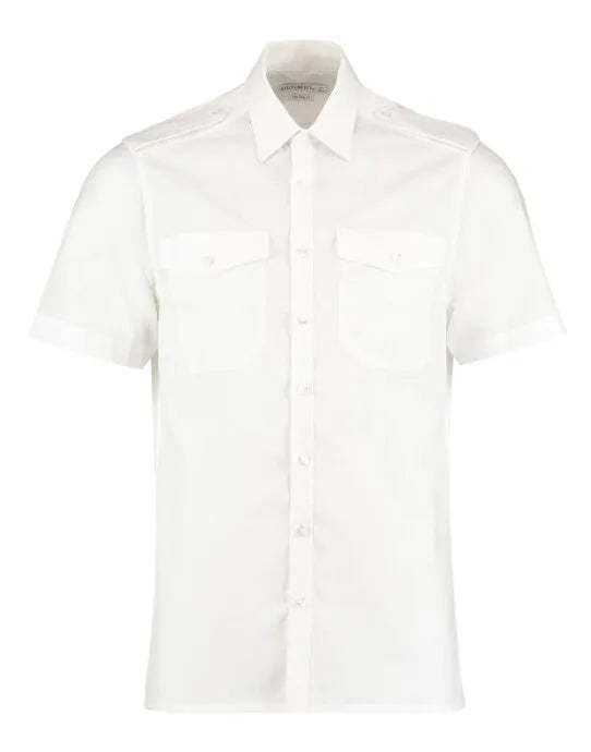 Kustom Kit Mens SS Tailored Pilot Shirt KK133