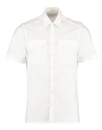 Kustom Kit Mens SS Tailored Pilot Shirt KK133
