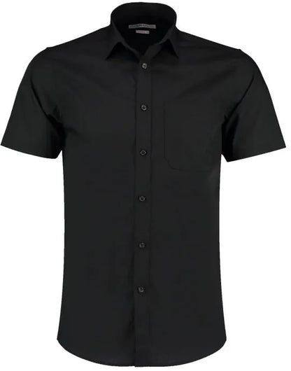 Kustom Kit Mens SS Tailored Poplin Shirt KK141