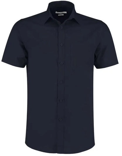 Kustom Kit Mens SS Tailored Poplin Shirt KK141