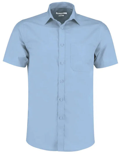 Kustom Kit Mens SS Tailored Poplin Shirt KK141