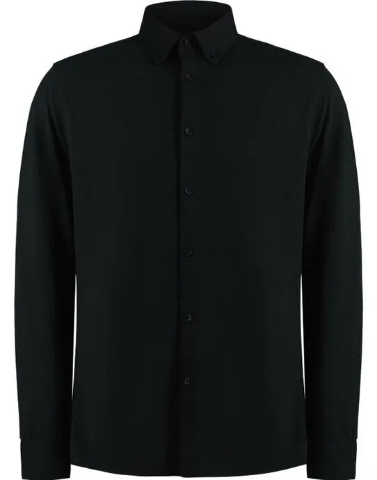Kustom Kit Mens LS Superwash Pique Shirt KK143