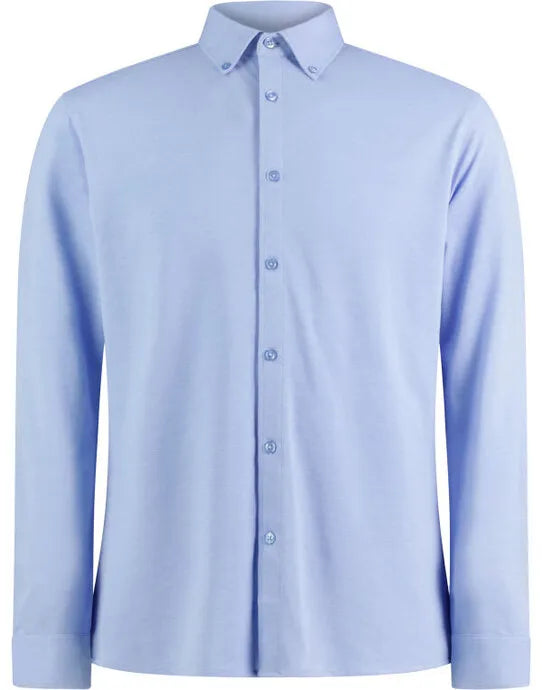 Kustom Kit Mens LS Superwash Pique Shirt KK143