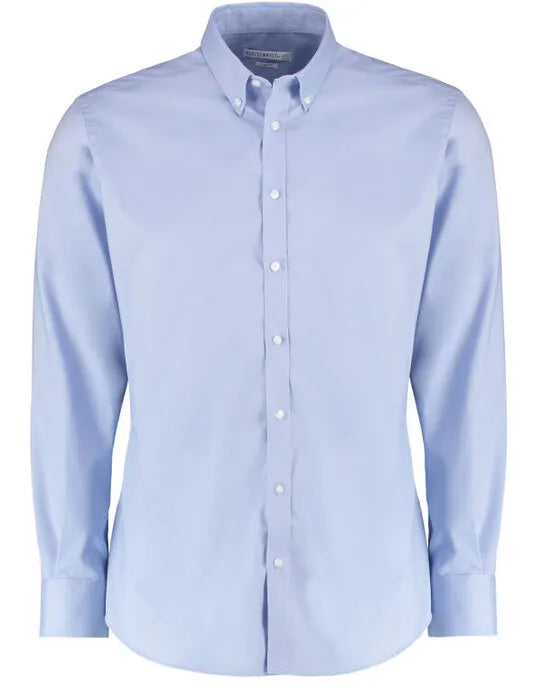Kustom Kit Mens LS Stretch Oxford Shirt KK182