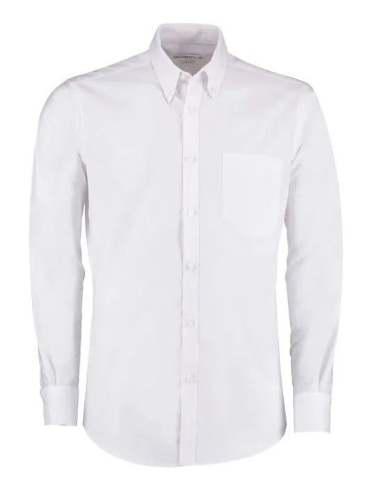Kustom Kit Mens LS Slim Workwear Shirt KK184