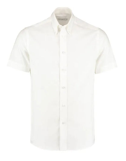 Kustom Kit Mens SS Tailored Oxford Shirt KK187