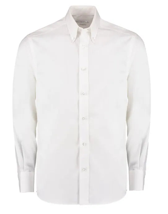 Kustom Kit Mens LS Tailored Oxford Shirt KK188