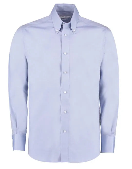 Kustom Kit Mens LS Tailored Oxford Shirt KK188