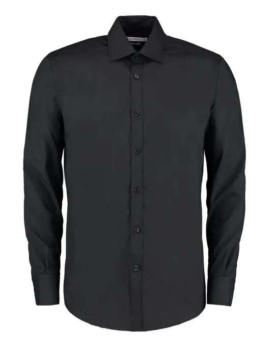 Kustom Kit Mens LS Slim Business Shirt KK192