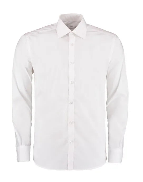 Kustom Kit Mens LS Slim Business Shirt KK192