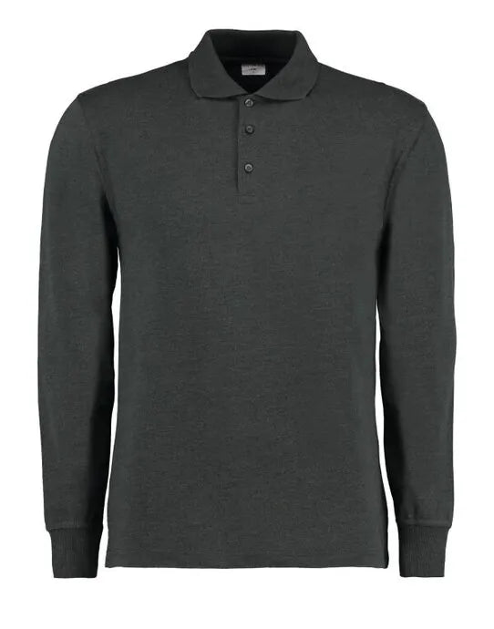Kustom Kit Mens Pique L/S Polo Shirt KK430