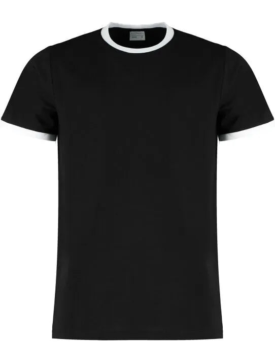 Kustom Kit Mens Fashion Fit Ringer Tee KK508