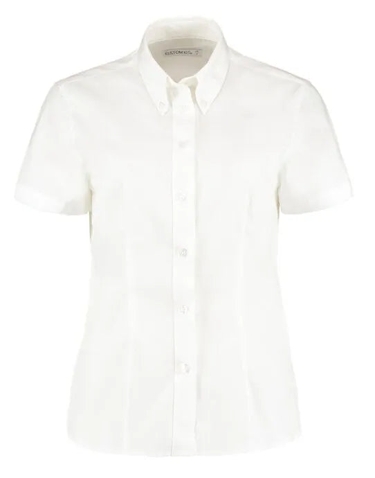 Kustom Kit Lady SS Tailored Oxford Shirt KK701