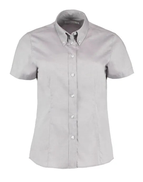 Kustom Kit Lady SS Tailored Oxford Shirt KK701