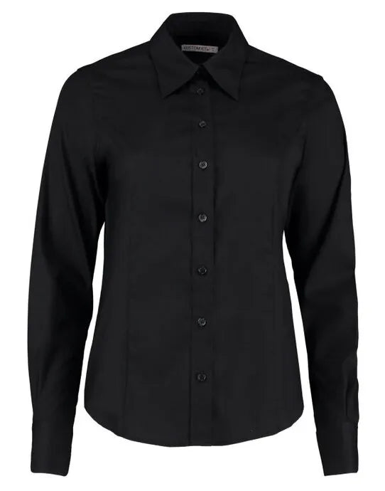 Kustom Kit Lady LS Tailored Oxford Shirt KK702