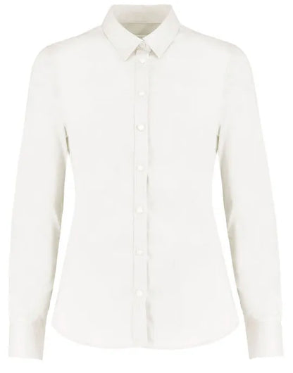 Kustom Kit Lady LS Stretch Oxford Shirt KK782