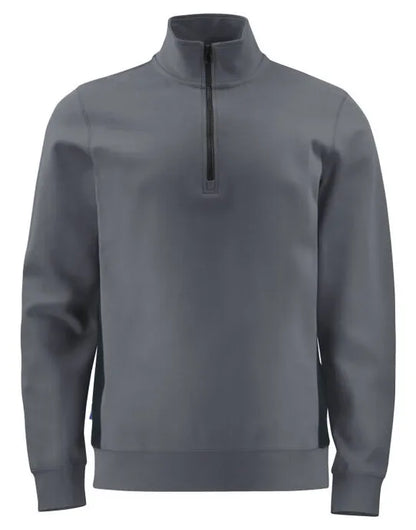 Pro-Job - Prio 2128 1/2 Zip Sweatshirt - Grey - Customisable SWEATSHIRTS AND HOODIES