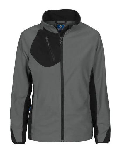 Pro-Job - Prio 2326 Ladies Microfleece Jacket - Grey - Customisable OUTERWEAR