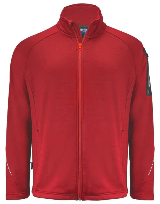 Pro-Job - 3319 Microfleece Jacket - Red - Customisable Workwear