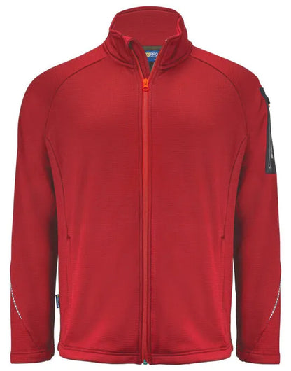 Pro-Job - 3319 Microfleece Jacket - Red - Customisable Workwear