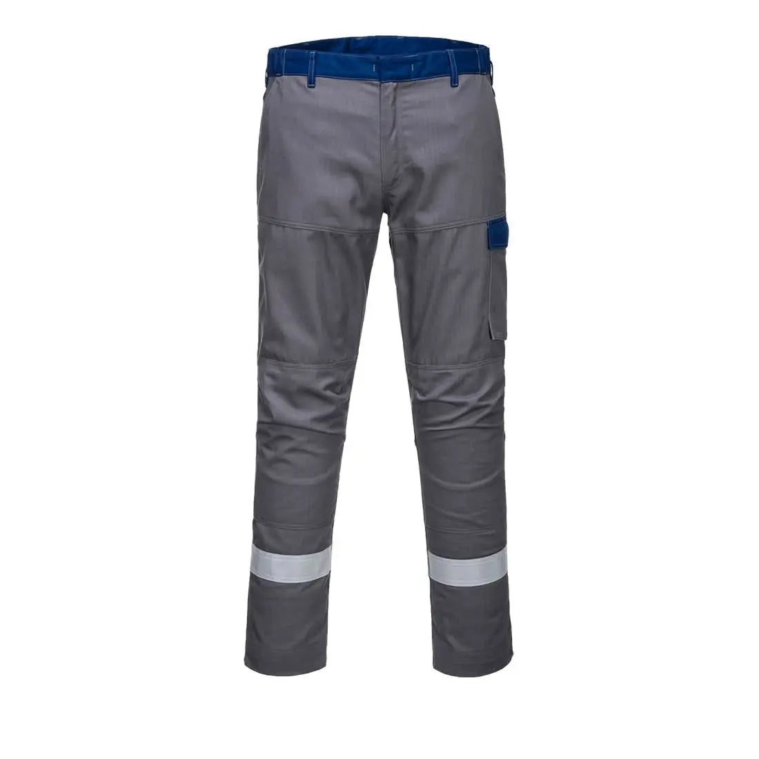 Bizflame Industry Two Tone Fr Trousers Fr06 - Grey - Customisable Work Trousers