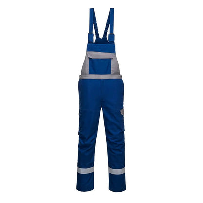 Bizflame Industry Two Tone Fr Bib And Brace Fr07 - Royal Blue - Customisable Bib &amp; Braces