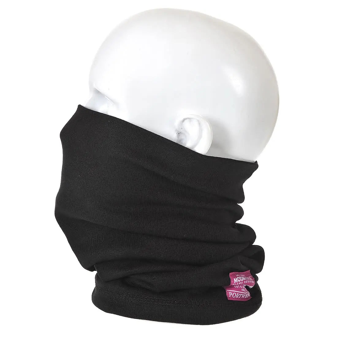 Modaflame Knit Fr Neck Tube Fr19 - Black - Customisable Flame Resistant Accessories