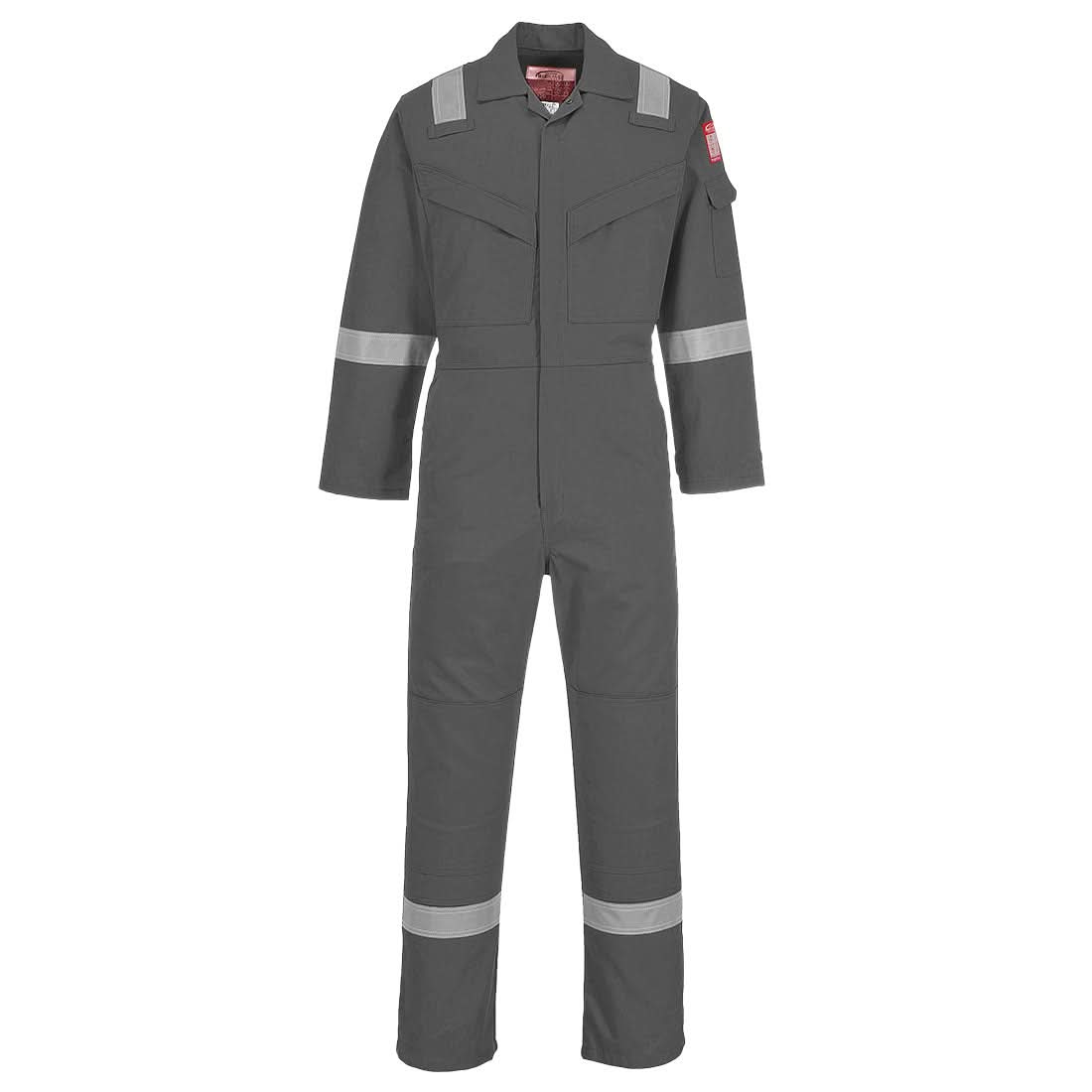 Portwest Bizflame Work Lightweight Fr Coverall FR21 - Grey - Customisable Coveralls
