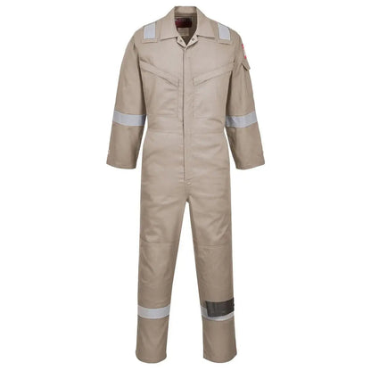 Bizflame Work Lightweight Fr Coverall Fr21 - Khaki - Customisable Coveralls