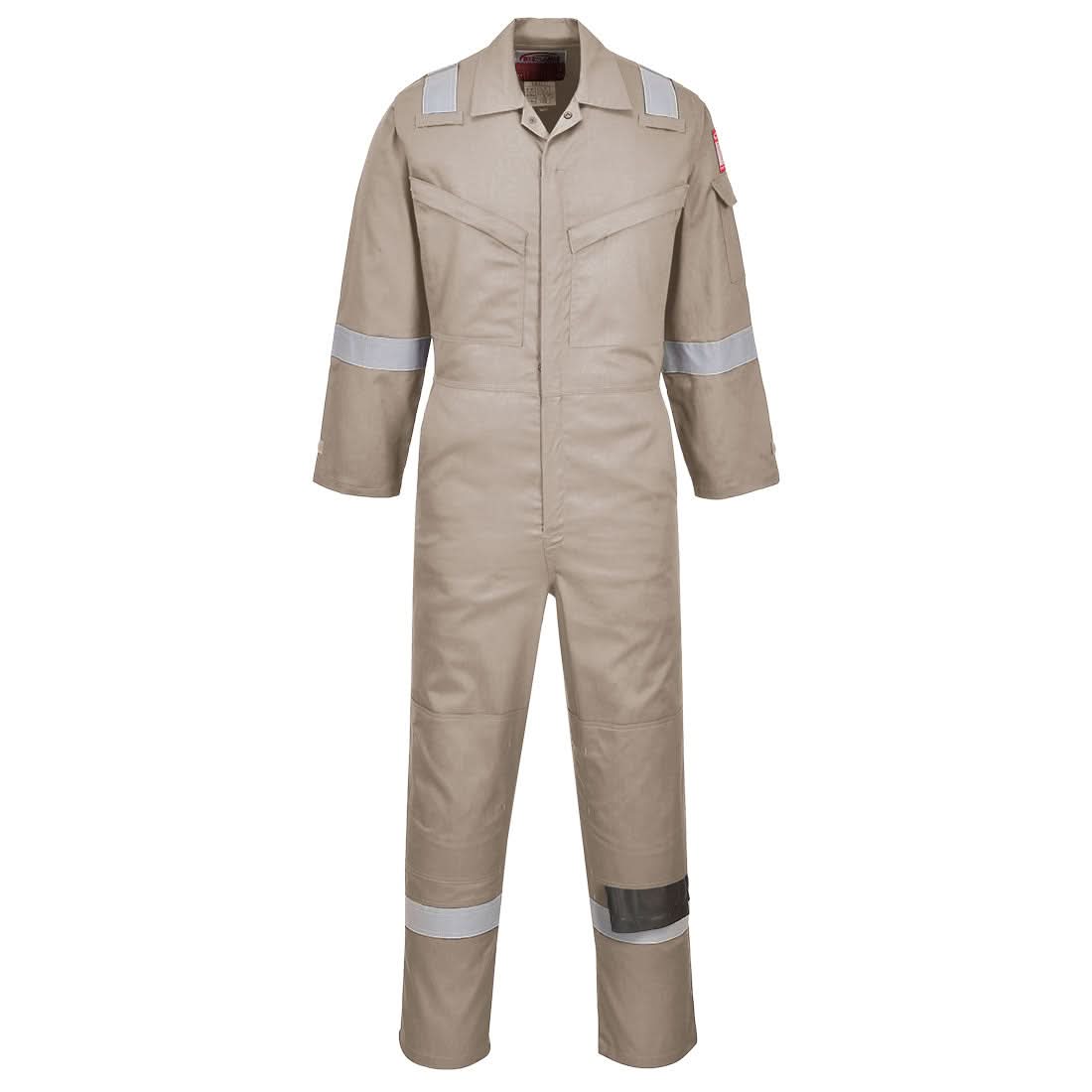 Portwest Bizflame Work Lightweight Fr Coverall FR21 - Khaki - Customisable Coveralls