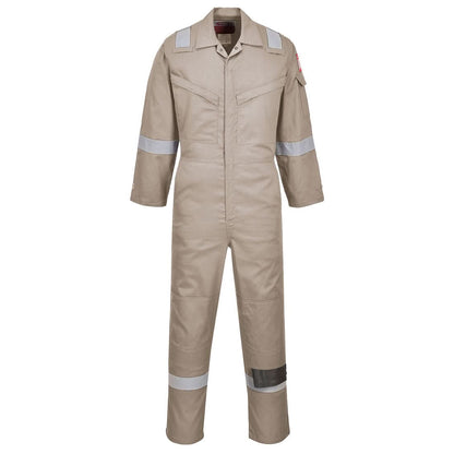 Portwest Bizflame Work Lightweight Fr Coverall FR21 - Khaki - Customisable Coveralls