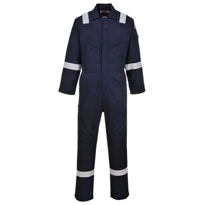 Bizflame Work Lightweight Fr Coverall Fr21 - Navy Tall - Customisable Coveralls