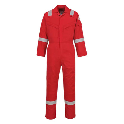 Bizflame Work Lightweight Fr Coverall Fr21 - Red Tall - Customisable Coveralls