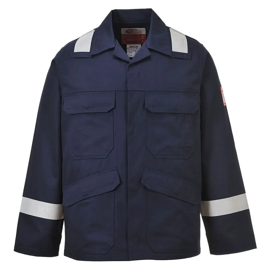 Bizflame Work Fr Jacket Fr25 - Navy - Customisable Work Jackets