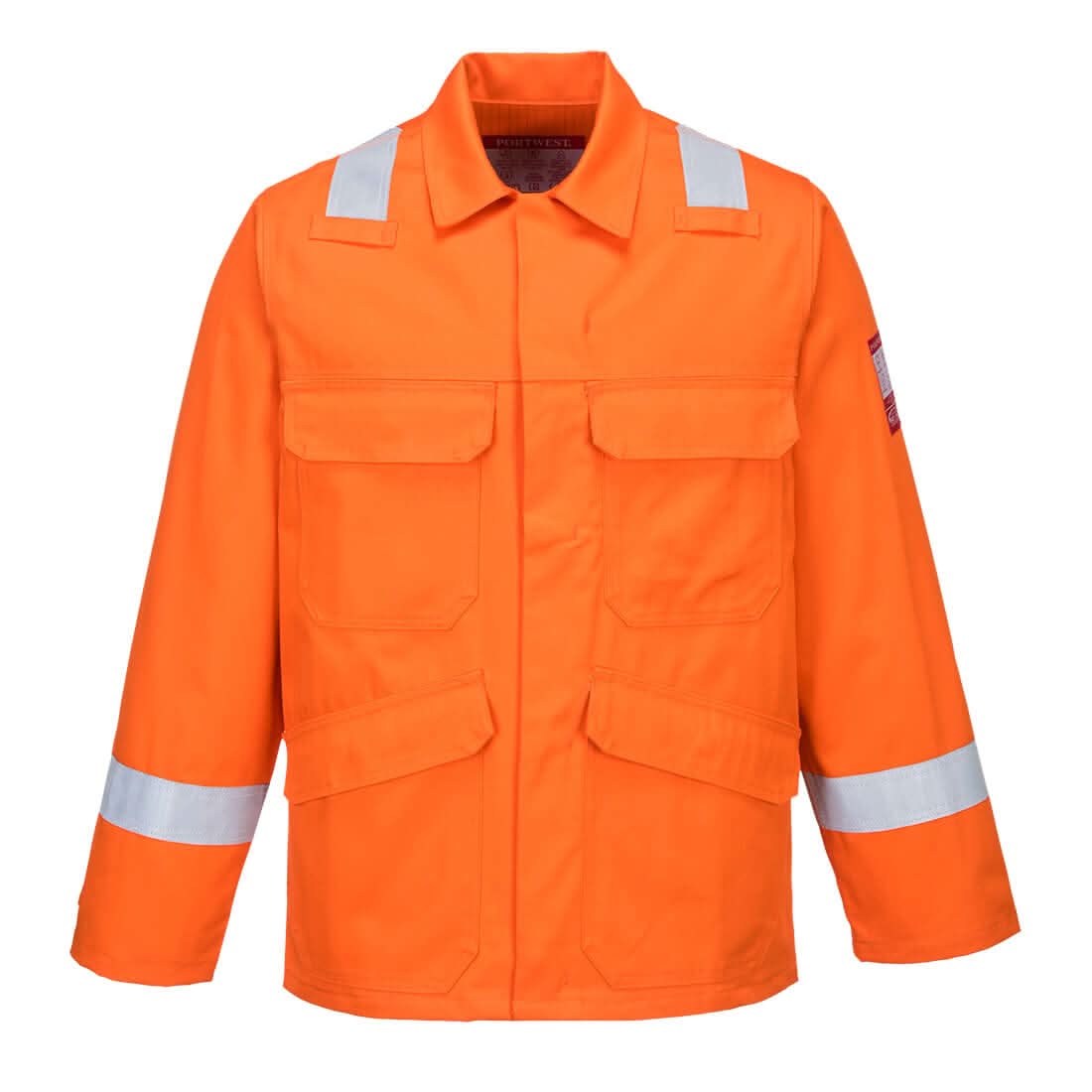 Portwest Bizflame Work Fr Jacket FR25 - Orange - Customisable Jacket