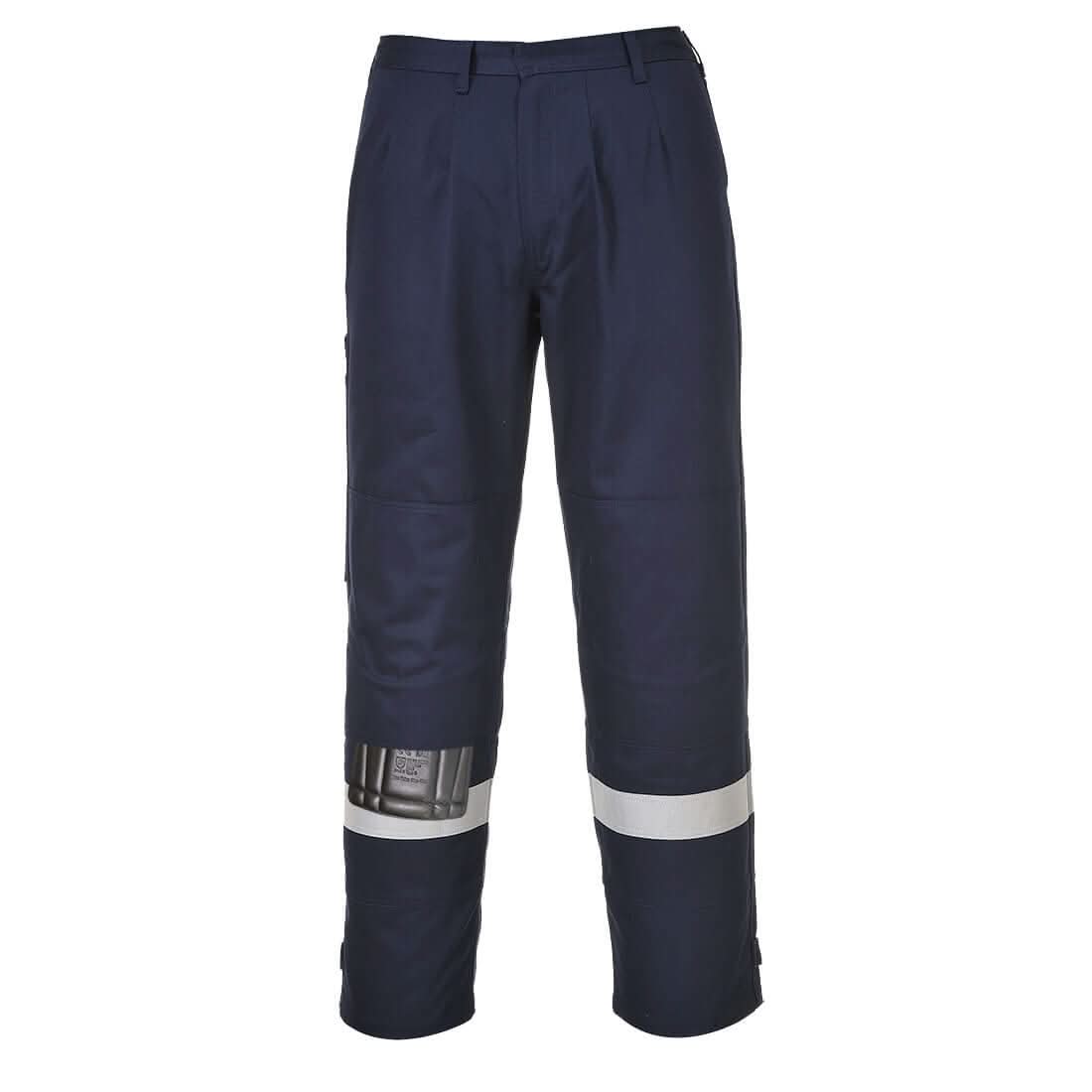 Portwest Bizflame Work Fr Trousers FR26 - Navy - Customisable Trousers