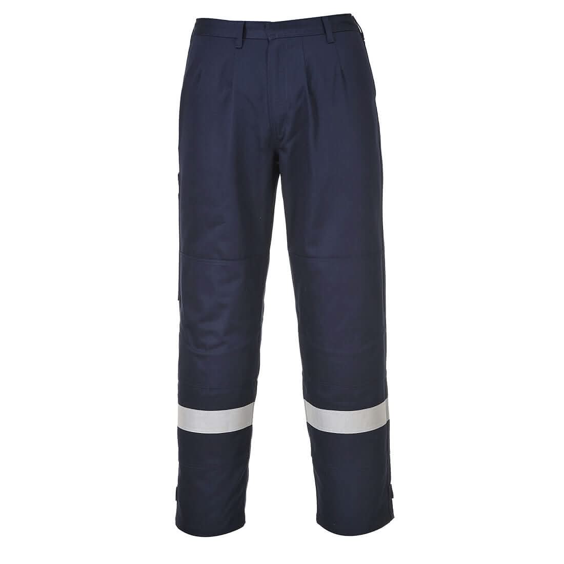 Portwest Bizflame Work Fr Trousers FR26 - Navy Tall - Customisable Trousers